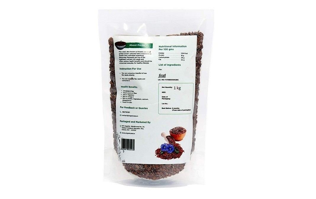 Naturoday Flax Seeds    Pack  1 kilogram